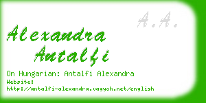 alexandra antalfi business card